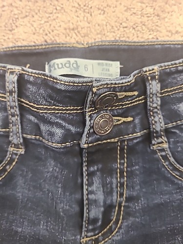Kids Girls Mudd Mid-Rise Jean Legging Adjustable Waist Size 6 - Picture 3 of 5