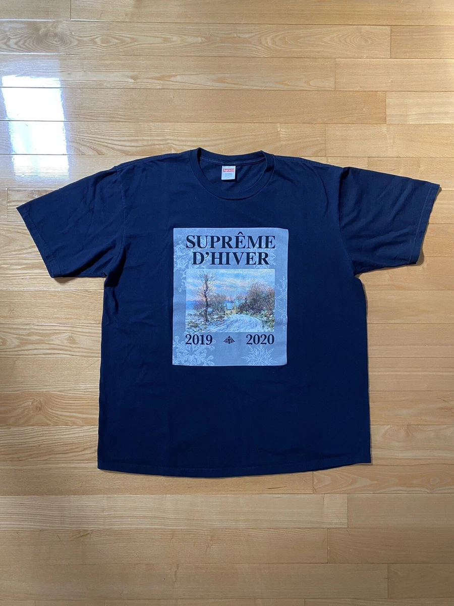 SUPREME D Hiver Tee Graphic print short sleeve T shirt Navy XL