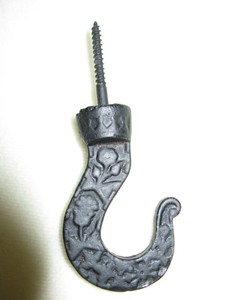 Antique Cast Iron Hanging Lamp Plant Chandelier Ceiling Hook Ebay