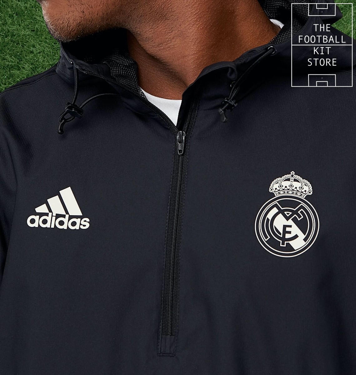adidas Real Madrid SSP Wind Jacket Black - Adult / Mens