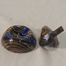 ANDY DAVIS, Glass Art Spinning Top Base, Megans Run , 339E