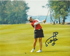 LPGA GOLFER SUZUKA YAMIGUCHI HAND SIGNED 8x10 PHOTO A w/COA WOMEN'S GOLF PROOF 