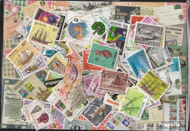 Briefmarken Singapur 1.000 verschiedene Marken