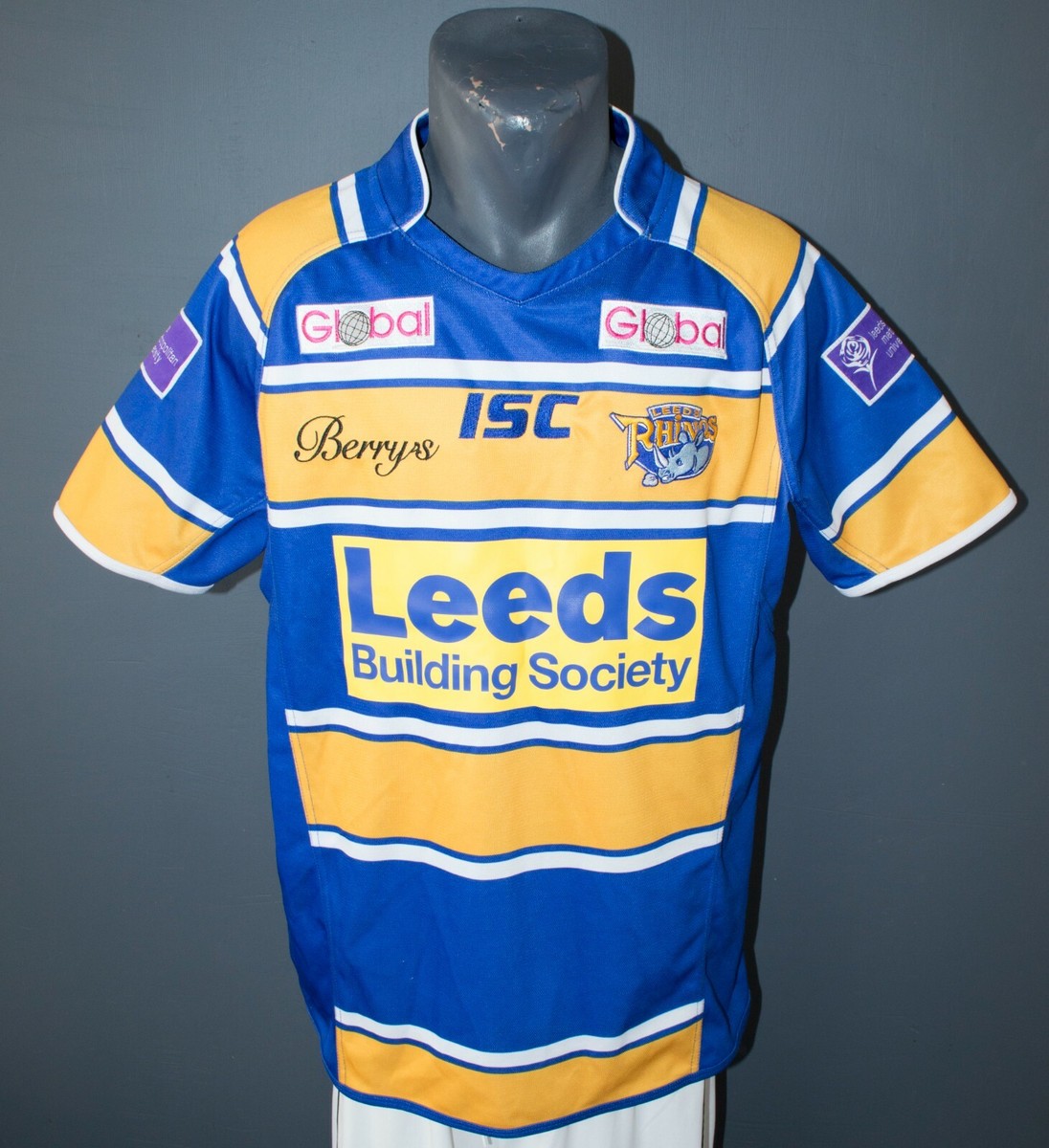 Leeds Rhinos Rugby League Jersey Shirt Home 2014 Original ISC Size