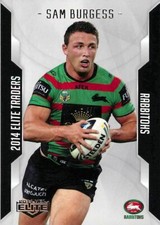 2014 SOUTH SYDNEY RABBITOHS NRL Premiers Card SAM BURGESS Elite