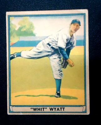 VINTAGE Whit Wyatt 1948 PLAY BALL BASEBALL Card #55 DODGERS | eBay