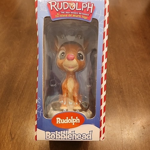 RUDOLPH THE RED NOSE REINDEER BOBBLEHEAD ISLAND OF MISFIT TOY Figure Christmas - Picture 1 of 8