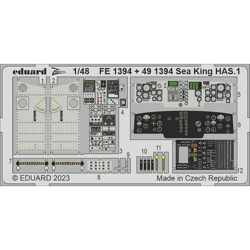 1:48 Sea King HAS.1 ZOOM Detail Set for Airfix FE1394 Eduard