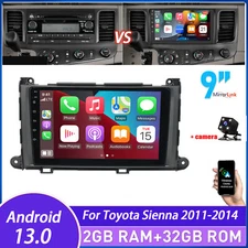 For Toyota Sienna 2011-2014 Radio Car Stereo Carplay Android 13.0 GPS Navi