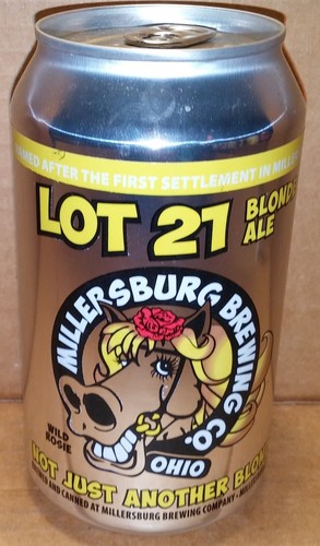Lot 21 Blonde Ale 12 oz beer can Millersburg Brewing