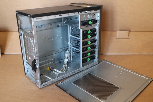 ACER VERITON M460 STEEL PC CASE GAMING VINTAGE FULL METAL ACIER RETRO BON ETAT - 第 6/16 張圖片