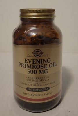 Evening Primrose Oil by Solgar, 180 gelcap 500 mg