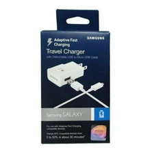 Original Samsung Galaxy S6 S7 /+ 15W Fast Charger & Micro USB Cable - Retail Box