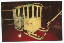 Willowbrook At Newfield ME Milk Pung on Display in Village Postcard Maine