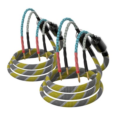 Pair 9AWG Speaker Cable Banana Blugs 2 x 6.3 mm² HiFi Audiophile Speaker Cable