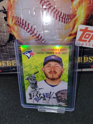 2023 Topps Chrome Platinum Anniversary Alejandro Kirk #327 Green Toile #/99