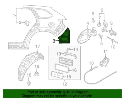 Genuine Mazda Quarter Panel Extension TK48-71-4A1 for sale online