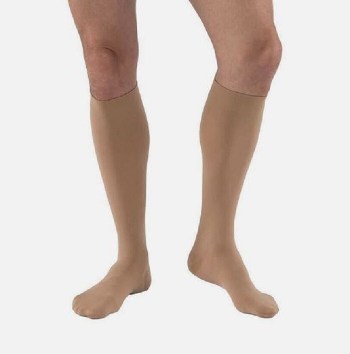JOBST RELIEF Medical Compression Stockings Knee High Beige Small 3040