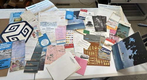 Cunard Cruise Line RMS Franconia Bermuda Travel Ephemera Huge Lot