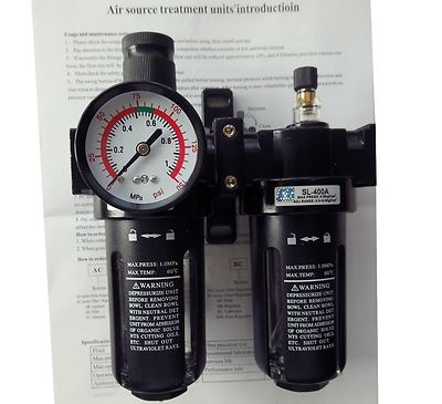 SFC-200 G1/4'' Pneumatic Air Filter Regulator Lubricator SL200A BSP 1/4