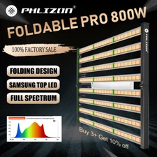 Dimmiable Phlizon 800W LED Grow Light Full Spectrum Indoor Commercial Plants Veg