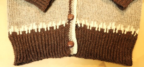 VINTAGE 32" SIZE XS RAPAKA MAHANA PURE WOOL HAND MADE NEW WITH TAGS CARDIGAN - Picture 5 of 6