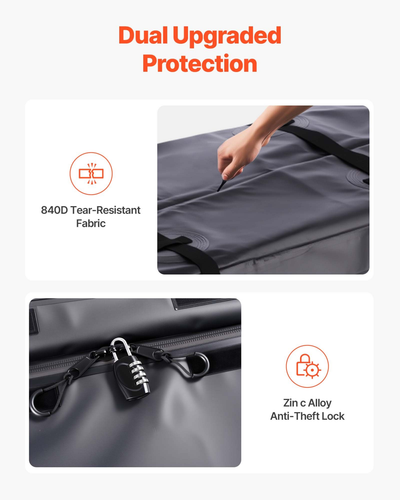 Hitch Cargo Carrier Bag 57.48 x 19.49 x 23.82 in (16 Cubic Feet) Waterproof - Picture 4 of 10