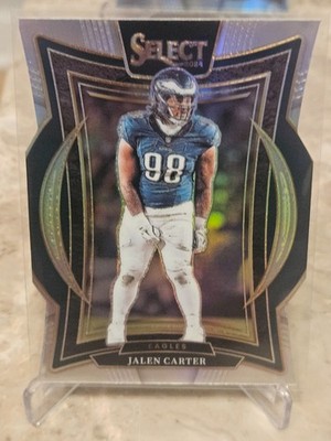 2024 Panini Select Jalen Carter Silver Die-Cut Philadelphia Eagles #65