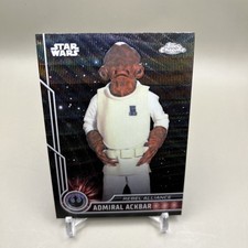 2023 Topps Star Wars Chrome Black Wave Admiral Ackbar Rebel Alliance