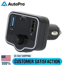 DUAL USB CHARGER CAR KIT BLUETOOTH 5.0 HANDSFREE FM RADIO TRANSMITTER MP3 PLAYER