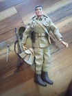 1964 G.I. Joe Figure, Japanese In Beige Uniform, Loose Joints, Cracks, Scuffs