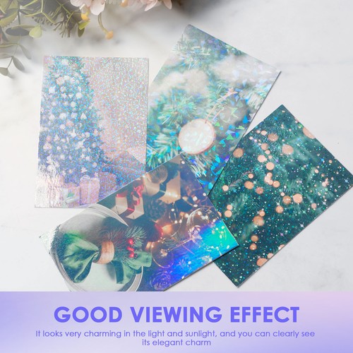 Shiny Holographic Paper Sticker Printable Shiny Sticker Paper for dgmWs - Picture 6 of 12