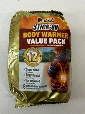 HotHands Stick On Body Warmer Value Pack Long 12 Hour Lasting Warmers - Exp 3/26