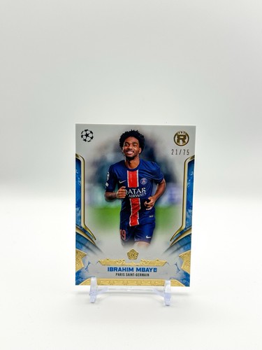 Ibrahim Mbaye 2024-25 Topps Reverence UEFA Club Competitions Blue 04/75 RC #15