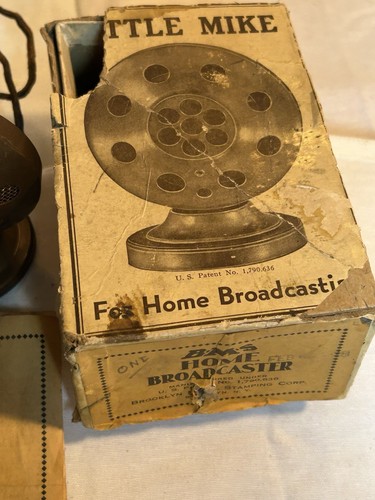 Radio amateur BMS vintage Home Broadcasting Little Mike avec boite 1931 - Photo 3/21