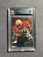 1997 Metal Universe W.Jones RC signed.FL ST. Auto.BAS Autograph NFL HOF