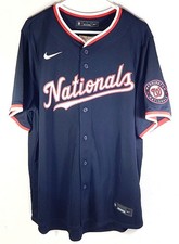 Lane Thomas #28 Washington Nationals Nike Engineered MLB Jersey Navy New M