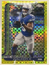 2025 Topps Chrome - Kenneth Walker III #276 Lime Green X-Fractor Seahawks SB MVP