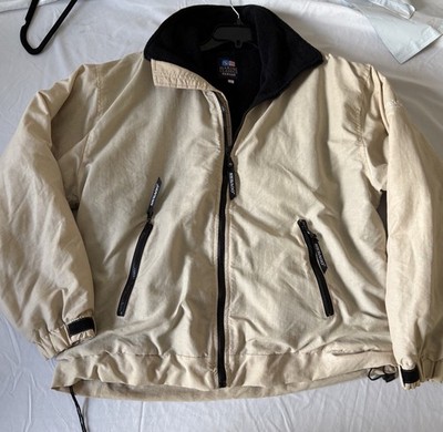 SEBAGO Marine Classics MEN'S 100% NYLON WINTER JACKET  Cream SIZE small