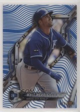 2018 High Tek Pattern 1 Waves/Diagonals Blue Rainbow Foil Whit Merrifield 0c6