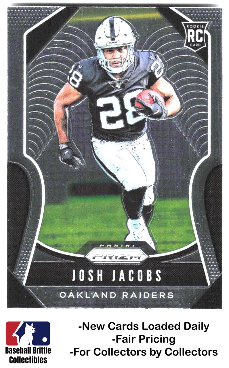 2019 Panini Prizm #323 Josh Jacobs RC Rookie Packers Raiders
