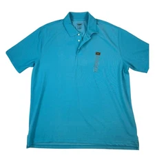 NWT The Foundry Supply Co Mens 2XL Blue Short Sleeve Polo Shirt Big Tall Golf