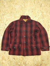 Giacca uomo vintage anni 40 50 Penn Rich bufalo a quadri lana caccia campo taglia S