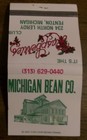 Michigan Bean Co. Raspberries Club matchbook Fenton Michigan very good condition — photo 4