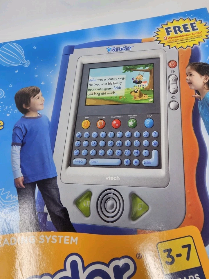 New Vtech v.Reader Interactive E-reading System Factory Sealed New In Box Blue - Image 2 of 4
