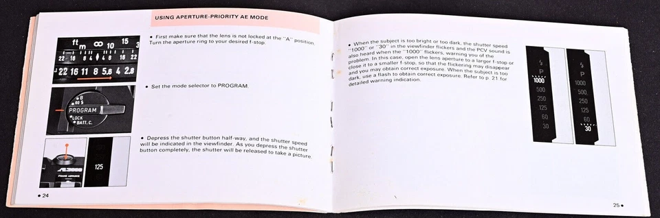 Original Pentax A3000 Camera User Manual 1984 Edition - Excellent - Image 3 of 3