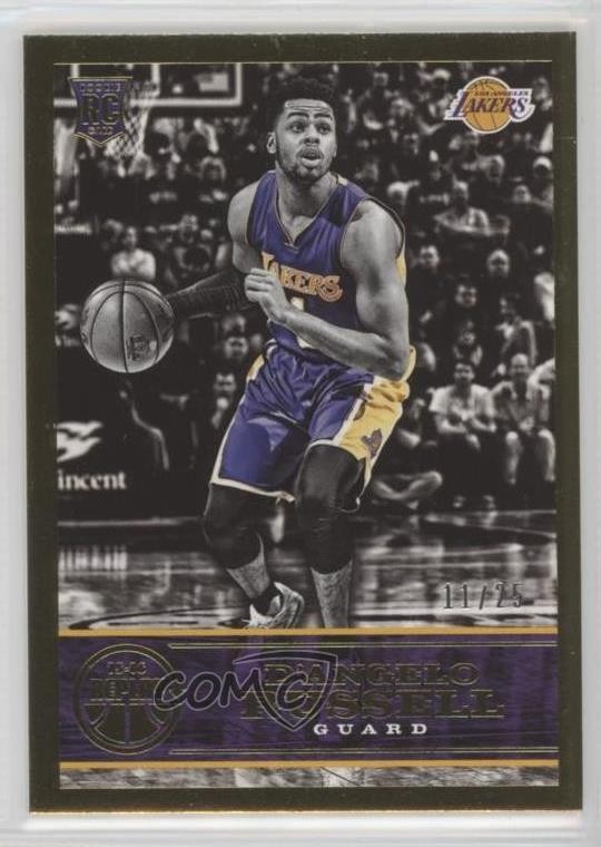 2015-16 Panini Replay Gold 11/25 D'Angelo Russell #77 7n6