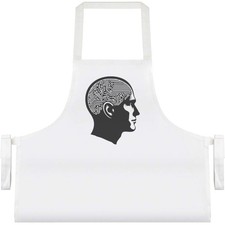Unisex Kochschürze "Mann mit elektronischem Gehirn" (AP00094113)