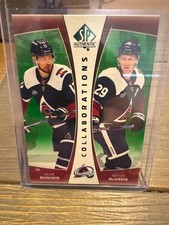 2025-26 SP Authentic Collaborations Green MacKinnon/ Nichushkin Avalanche