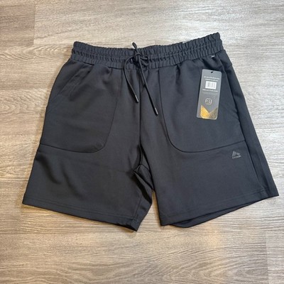RBX Active Mens Training Shorts Black 7'' Inseam X-Dri Ribbed CRM5243A New